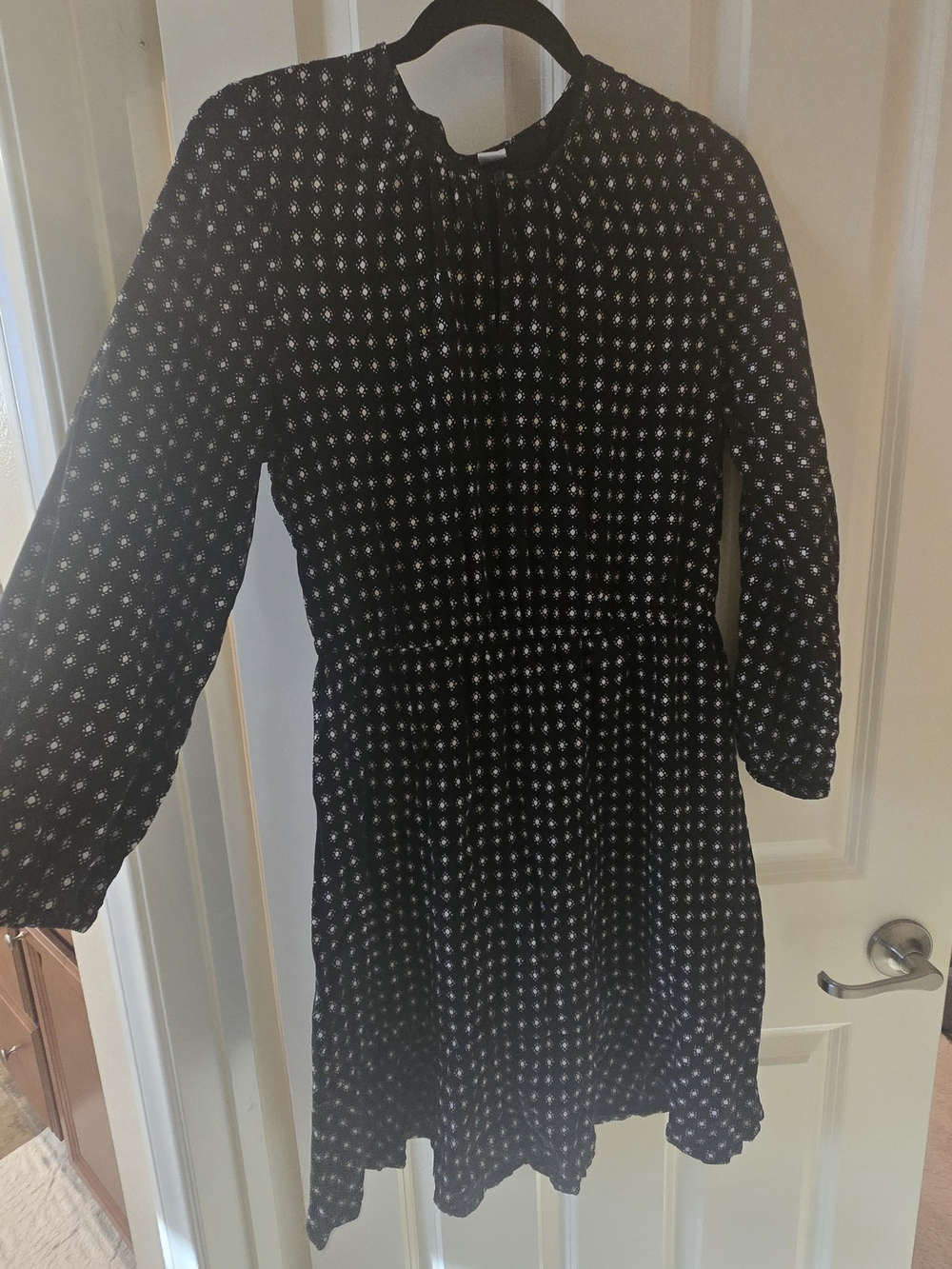 Old Navy Black Mini Dress with White Star Print